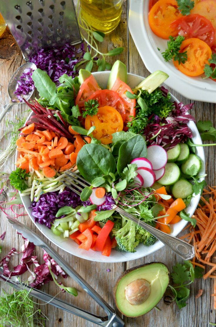 Rainbow Salad with Balsamic Vinaigrette